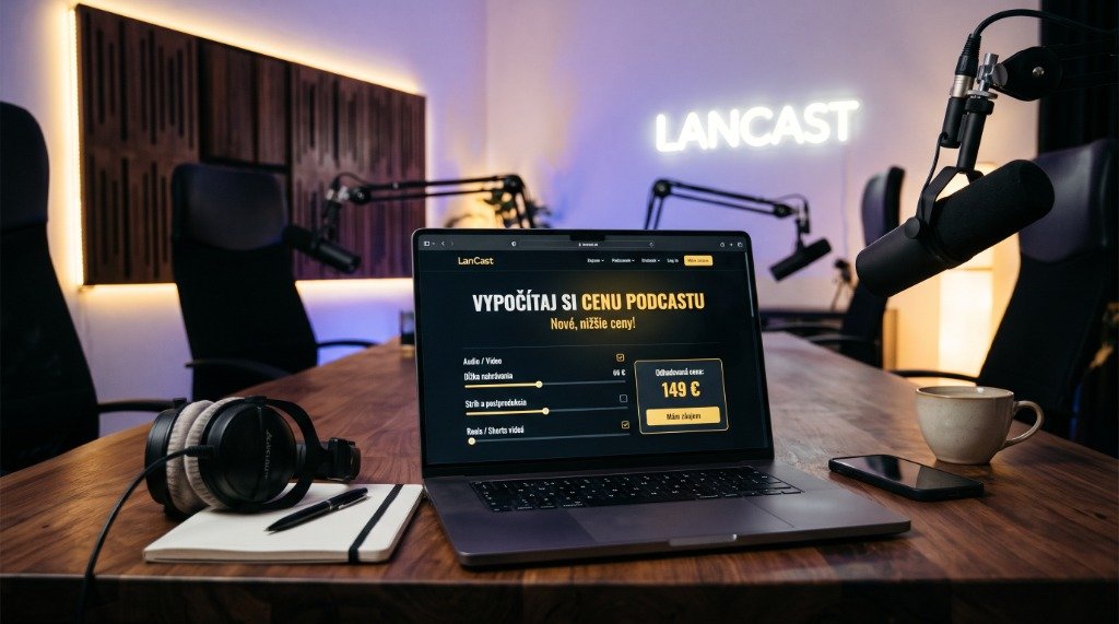Vypočítaj si cenu podcastu – nová online kalkulačka štúdia LanCast